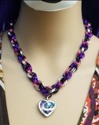 Moon and Stars Pendant Collar