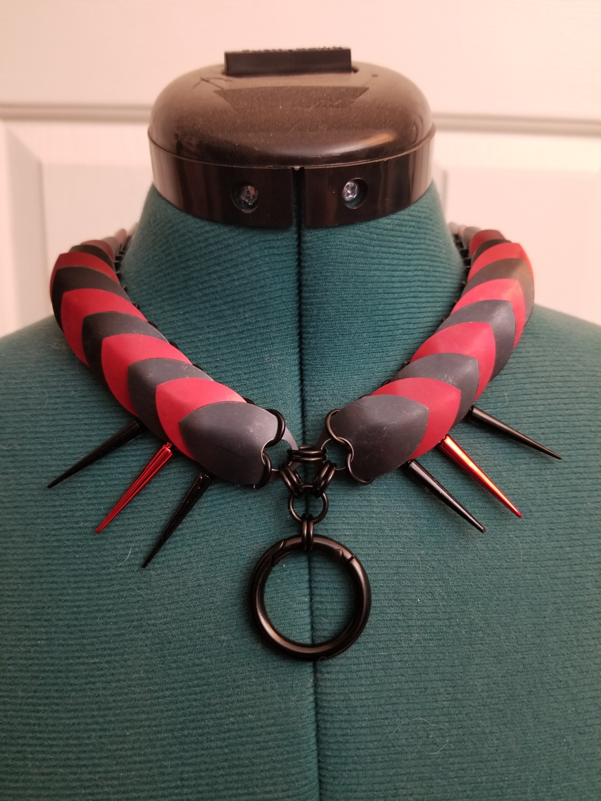 Dragon Scale Spiked Collar