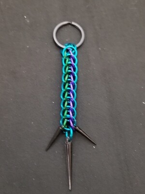 Full Persian Keyring Spiked End