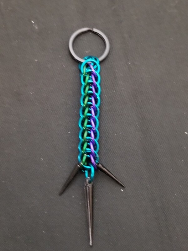 Full Persian Keyring Spiked End
