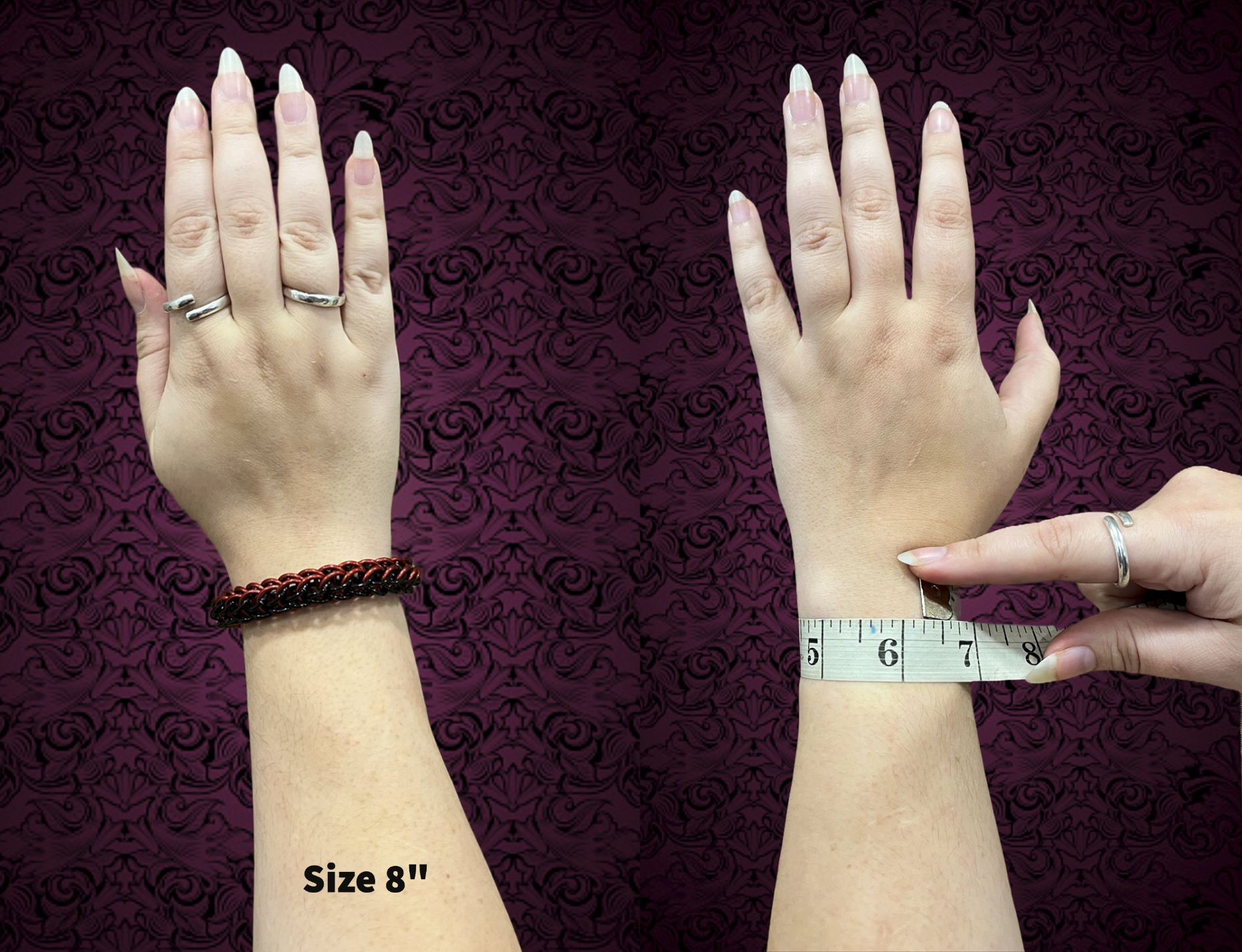 Striped Two Tone Full Persian Bracelet