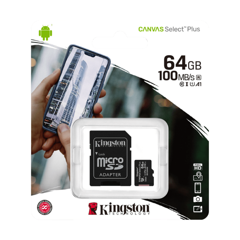 TARJETA SD 64GB KINGSTON C10 CANVAS