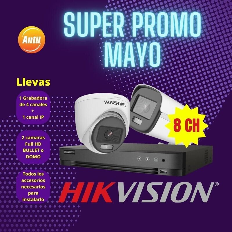 Kit 2 camaras Hikvision