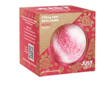 JustCBD CBD Bath Bomb 150mg Rose