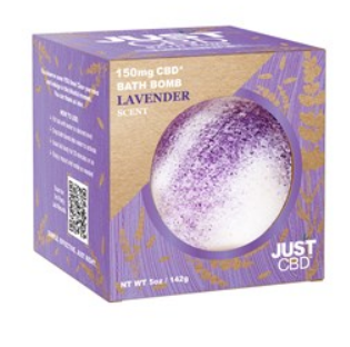JustCBD CBD Bath Bomb 150mg Lavender