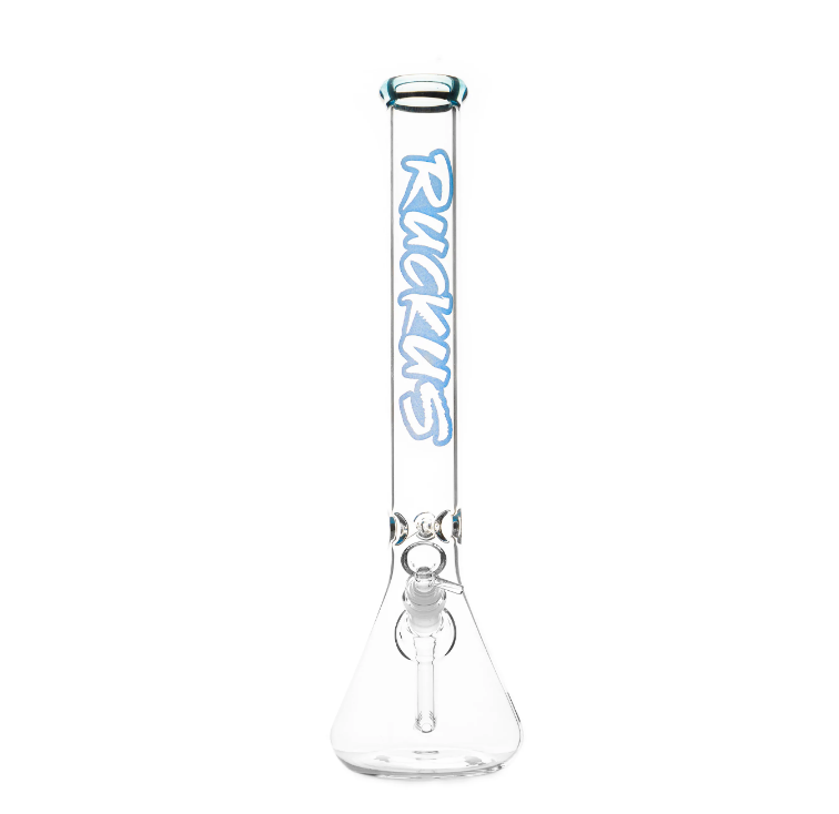 Ruckus 18&quot; Blue lip Beaker Bong