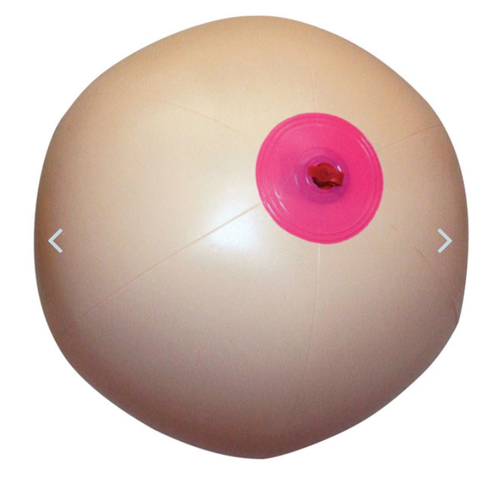 giant inflatable boob ball
