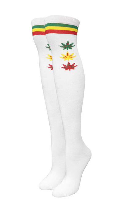 Over the knee Rasta Socks
