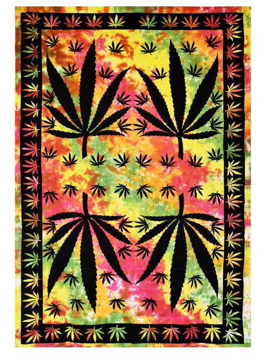 ThreadHeads Hemp Leaf Tapestry