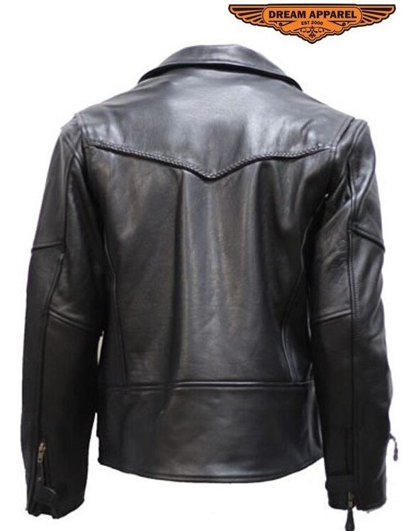 Mens Braided Pisto Pauly Motorcycle Jacket