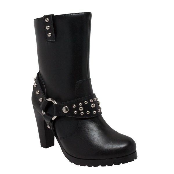 WOMEN'S HEELED BOOT W/STUDS