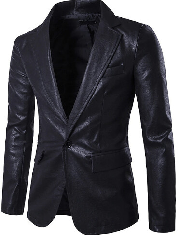โMen's Blazer Leather Jacket Sport Coat Sport Jacket