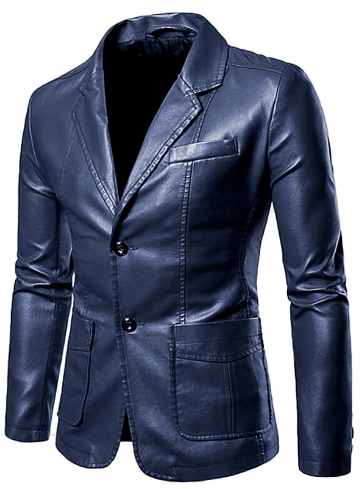 Men's Blazer Leather Jacket