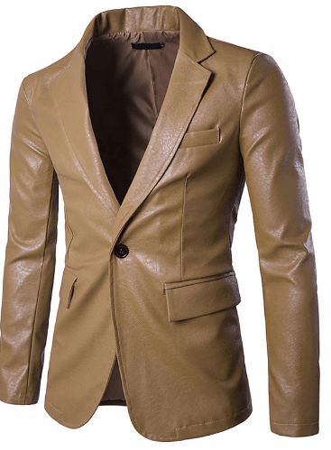 โMen's Blazer Leather Jacket Sport Coat Sport Jacket