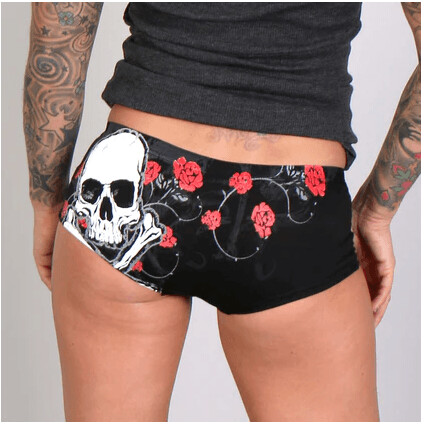 Hot LeathersRed Roses Boy Shorts
