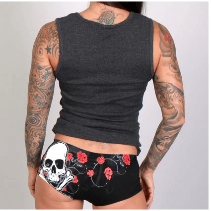 Hot LeathersRed Roses Boy Shorts