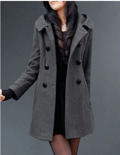 โWomen's Coat Long Pocket Button Winter Plus Size Coat