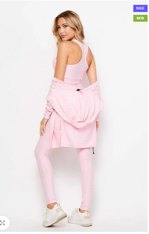 Active Brazilian Bra Jacket Leggings Set