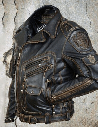 โMen's Faux Leather Jacket Biker Jacket Motorcycle Jacket