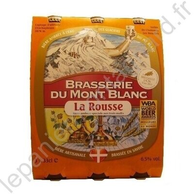 Bière Rousse Mt Blanc 3 x 33 cl