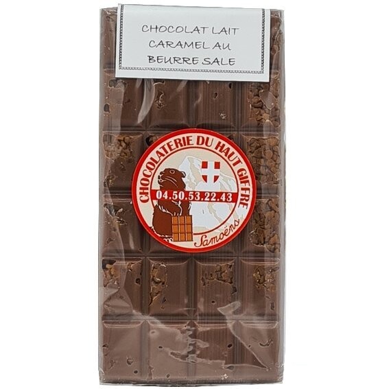 Tablette lait caramel au beurre salé
