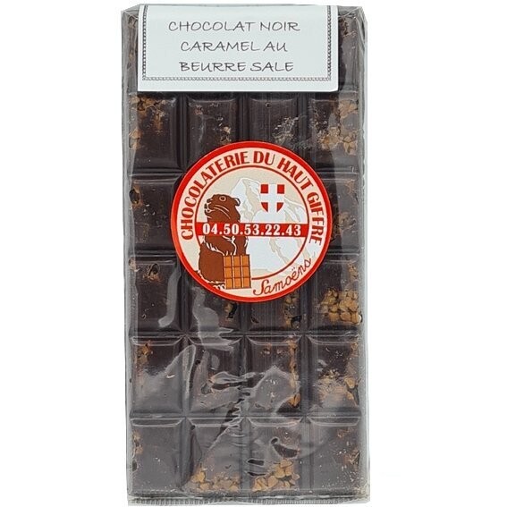 Tablette noir caramel au beurre salé
