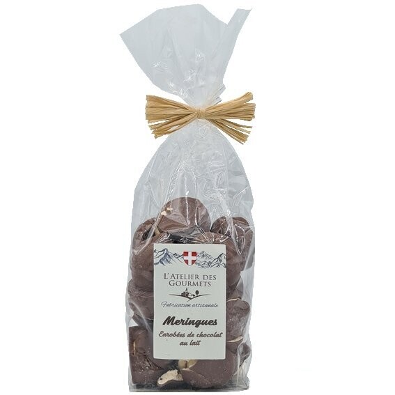 Meringue enrobés de chocolat au lait