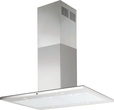 Davoline Slim Island Απορροφητήρας Νησίδα 90cm Inox