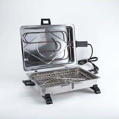 ΦΟΙΝΙΞ AN-650 Επιτραπέζια Ηλεκτρική Ψησταριά Σχάρας 1600W με Καπάκι 46x30εκ.