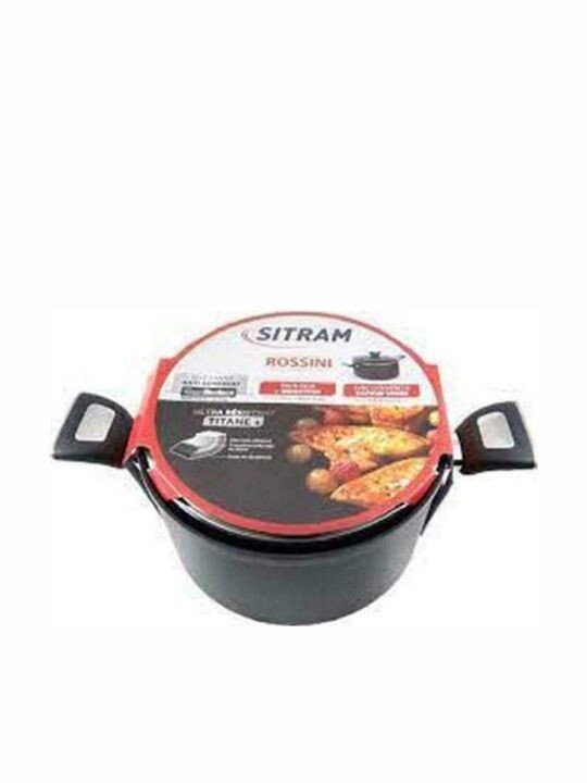 Sitram Rossini Βαθιά Κατσαρόλα από Αλουμίνιο 24cm