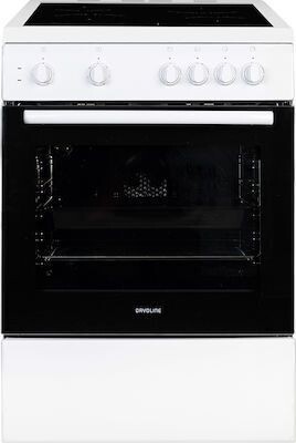 Davoline DAC 600 Κουζίνα 73lt με Κεραμικές Εστίες Π60εκ. Λευκή