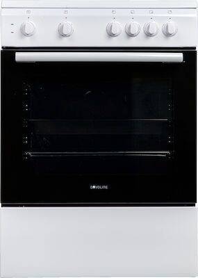 Davoline DAE 600 W Κουζίνα 72lt με Εμαγιέ Εστίες Π60εκ. Λευκή