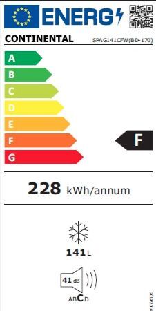 Continental SPAG141CFW Καταψύκτης Μπαούλο 141lt