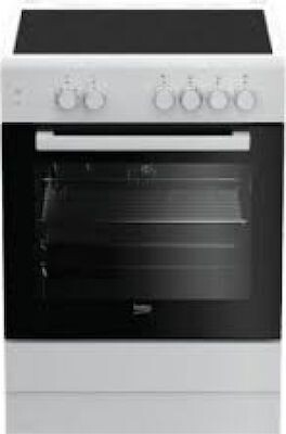 Beko FSM 67010 GW Κουζίνα 65lt με Κεραμικές Εστίες Π60εκ. Λευκή