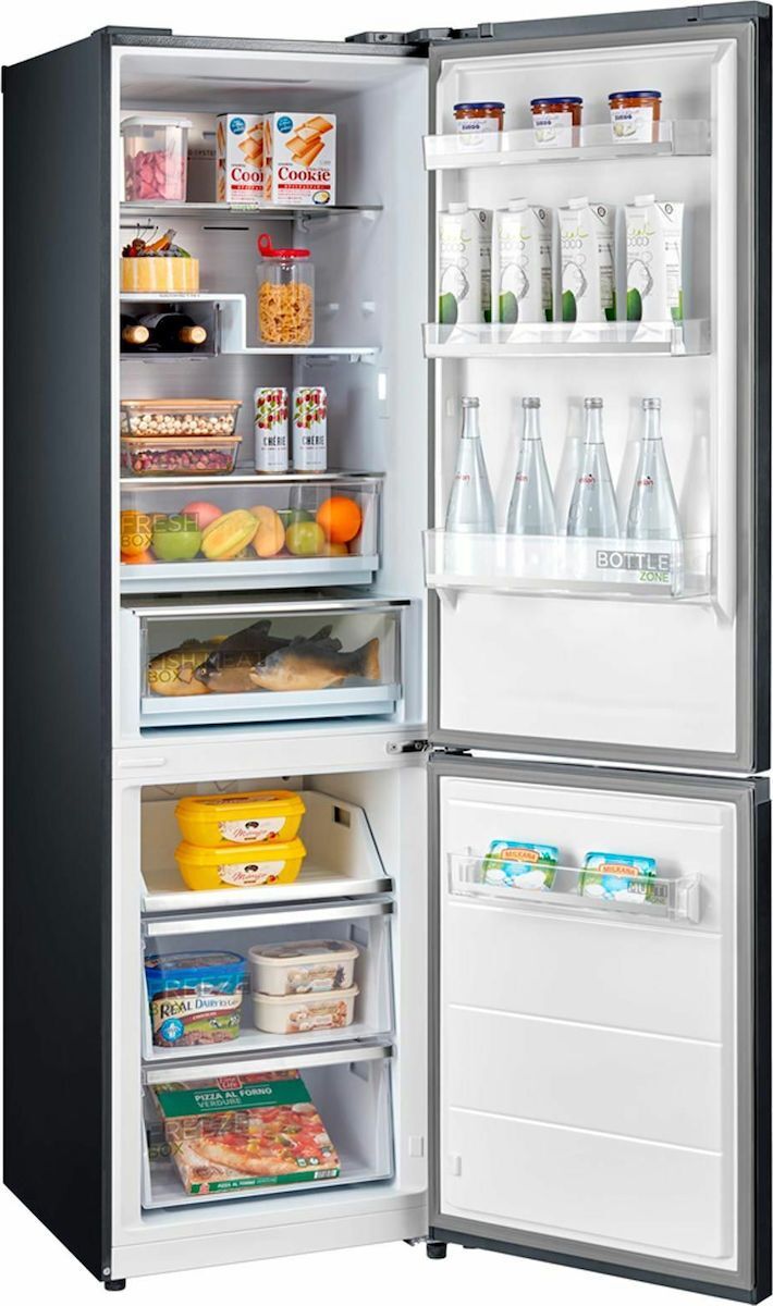 Midea MDRB521MGE28T Ψυγειοκαταψύκτης 378lt NoFrost Υ201.8xΠ59.5xΒ66εκ. Μαύρος