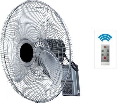 Mistral Plus FAW-20R Ανεμιστήρας Τοίχου 130W Διαμέτρου 50cm με Τηλεχειριστήριο