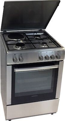 Carad GMX34501 Κουζίνα 69lt με Εστίες Υγραερίου Π60εκ. Inox