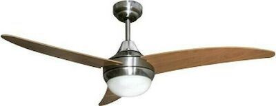 IQ CF-483 Ανεμιστήρας Οροφής 107cm με Φως και Τηλεχειριστήριο Καφέ