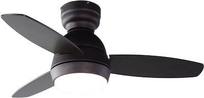 IQ CF-3618 Ανεμιστήρας Οροφής 92cm με Φως και Τηλεχειριστήριο Μαύρος