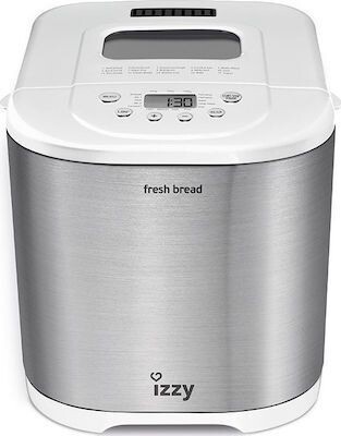 Izzy 004 Fresh Bread Αρτοπαρασκευαστής 650W Χωρητικότητας 1000gr με 15 Προγράμματα