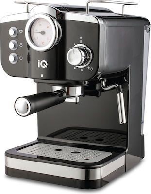 IQ CM-175 Μηχανή Espresso 1100W Πίεσης 20bar Μαύρη