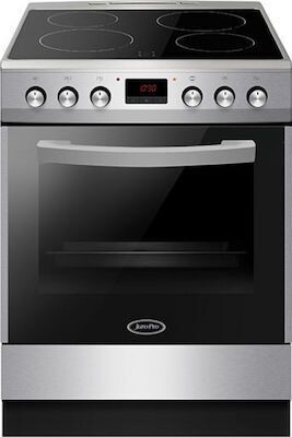 Juro-Pro HK7211SP Κουζίνα 77lt με Κεραμικές Εστίες Π60εκ. Inox