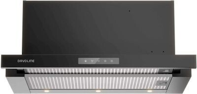 Davoline Ios Pro 60 Συρόμενος Απορροφητήρας 60cm Black