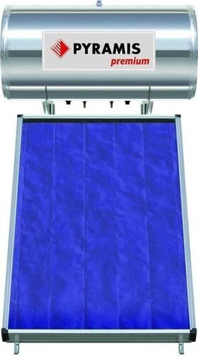 Pyramis Premium Ηλιακός Θερμοσίφωνας 160 λίτρων Glass Διπλής Ενέργειας με 2.3τ.μ. Συλλέκτη