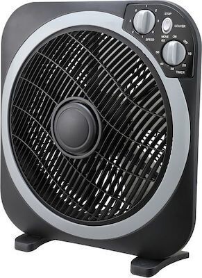 IQ PBF-34 Ανεμιστήρας Box Fan 45W Διαμέτρου 30cm Black