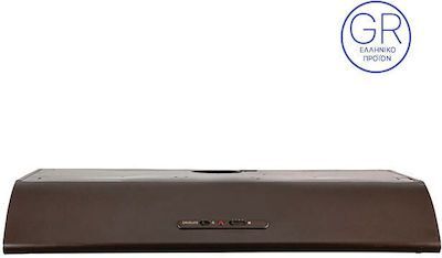 Davoline Olympia 2.0 260 Ελεύθερος Απορροφητήρας 60cm Λευκός-Καφέ