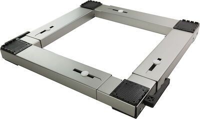 Roller 00723 Ρυθμιζόμενη Βάση Πλυντηρίου/Στεγνωτηρίου από Ανοξείδωτο Ατσάλι με Ρόδες 70x70εκ. 00723