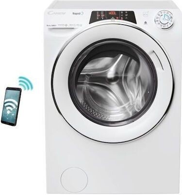 Candy ROW61064DWMCT-S Πλυντήριο-Στεγνωτήριο Ρούχων 10kg/6kg Ατμού 1600 Στροφές
