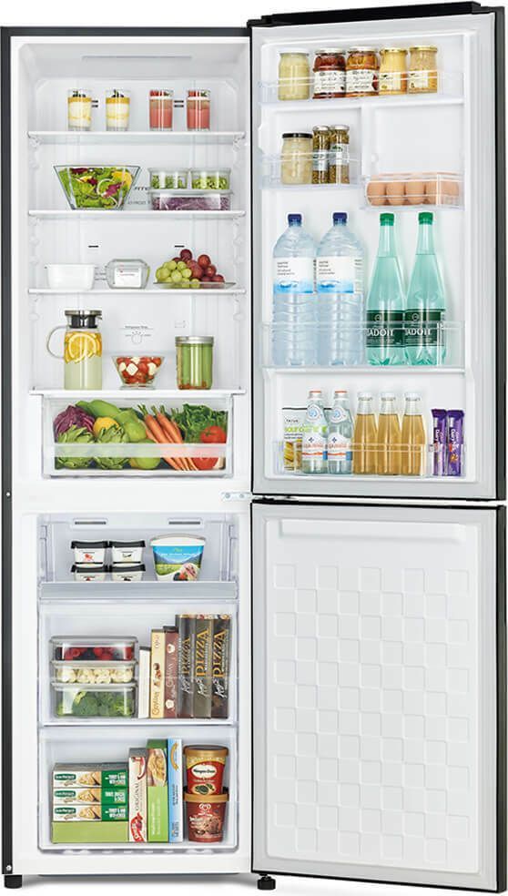 Hitachi R-BG411PRU0 (GBK) Ψυγειοκαταψύκτης 330lt Total NoFrost Υ190xΠ59.5xΒ65εκ. Μαύρος