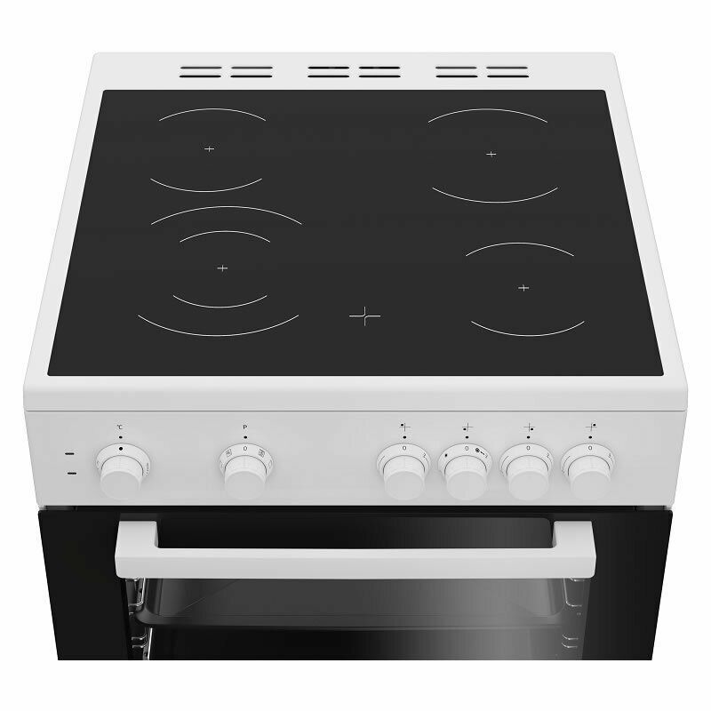 Beko FSM67011GW Κουζίνα 72lt με Κεραμικές Εστίες Π60εκ. Λευκή
